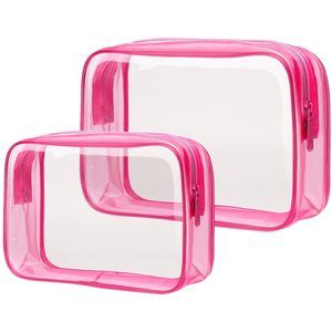 Valentine's Day Gifts For Him Her - Clear Makeup Bag With Frame, 2 Pack Tsa😍
